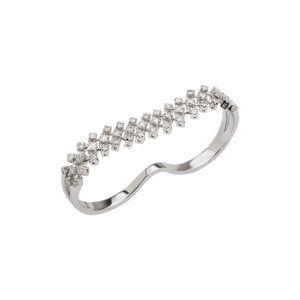 Anel Maleável Ouro Branco 18K Diamante 0.87 CTS