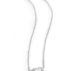 Colar Coração Ouro Branco 18K Diamante 1CTS