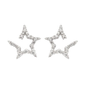 Brinco Vênus Ouro Branco 18K Diamantes 1.17 CTS