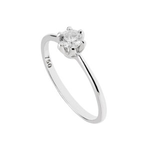 Anel Solitário Ouro 18K Diamante 40 CTS