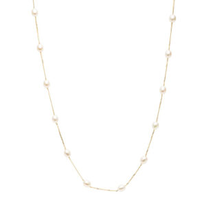 Colar Ouro Amarelo 18K com Pérolas