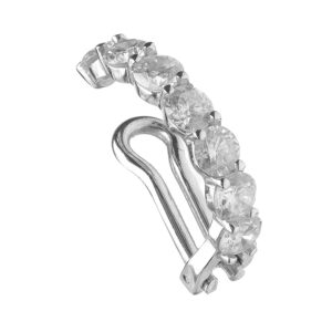 Piercing FJ Ouro Branco 18K Diamante 0.70 CTS