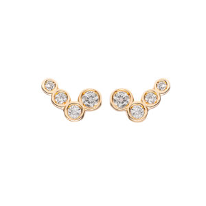 Piercing Verificado Ouro Amarelo 18K Diamantes 0.055CTS a unid.