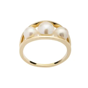 Anel Kate em Ouro Amarelo 18K com Pérolas