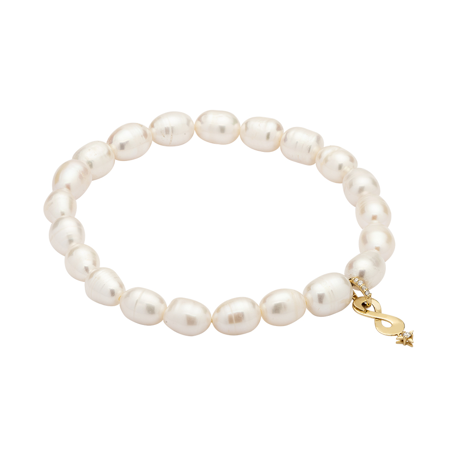 Pulseira Alexia com Pingente em Ouro Amarelo 18K e Diamante