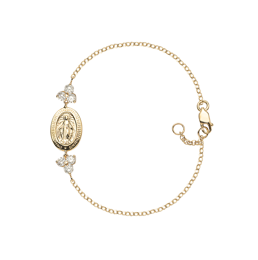 Pulseira em Ouro Amarelo 18K com 0,30 CTS de Diamantes